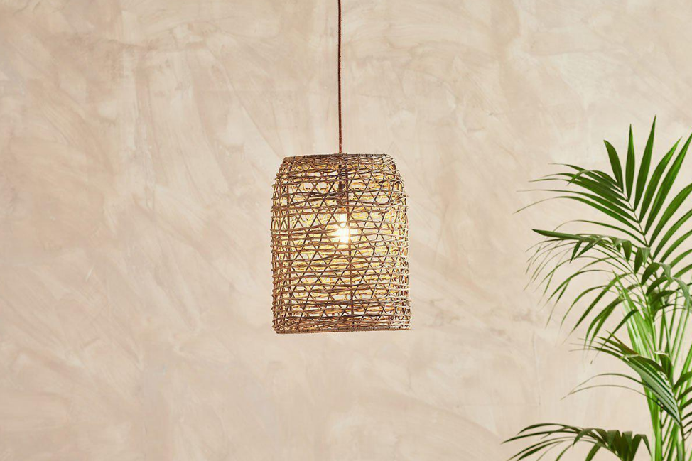woven lampshade