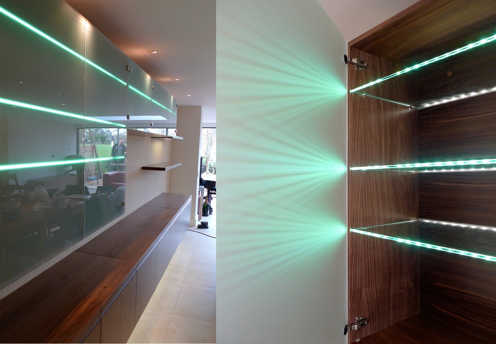 shelving and lighting system